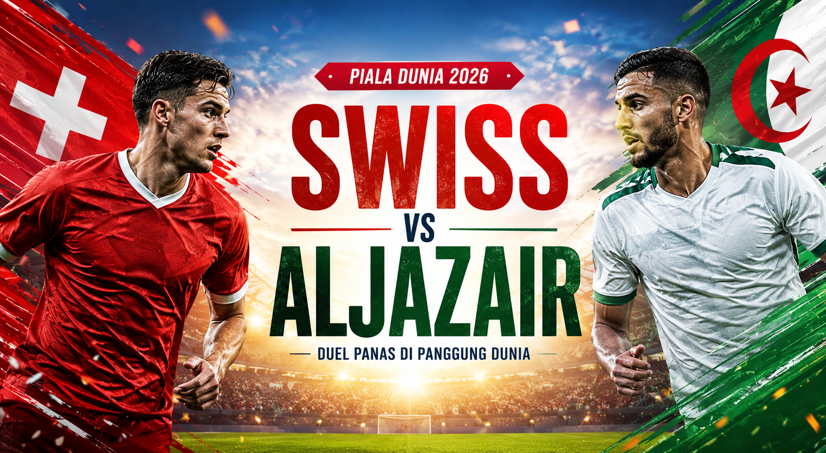Aljazair Siap Memberikan Perlawanan Sengit kepada Jalalive Swiss pada Piala Dunia 2026 Pagi Ini Pukul 10.00 WIB