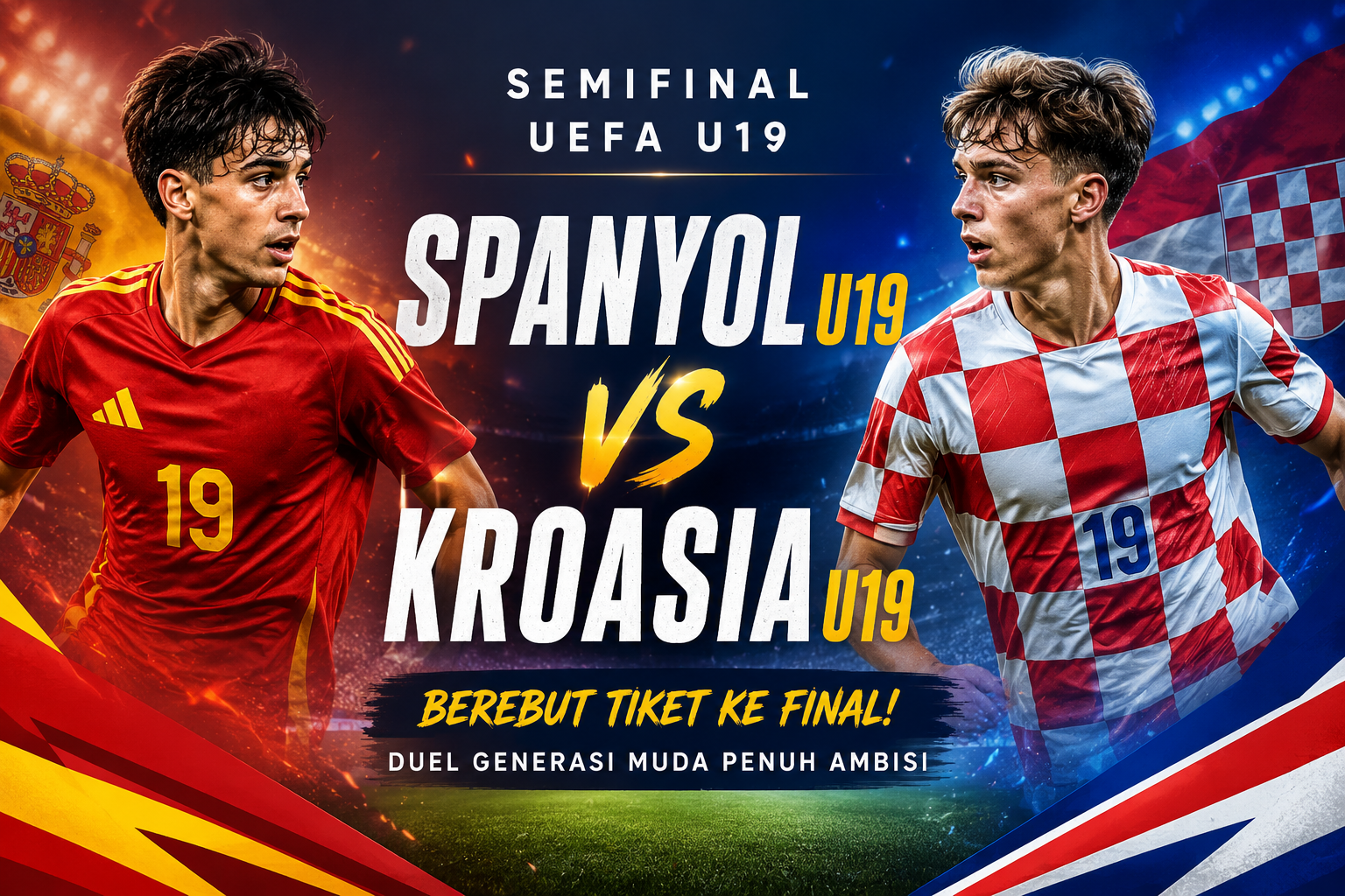 Malam Ini Jalalive Siarkan Spanyol U19 vs Kroasia U19 Semifinal UEFA U19 Pukul 22.00 WIB