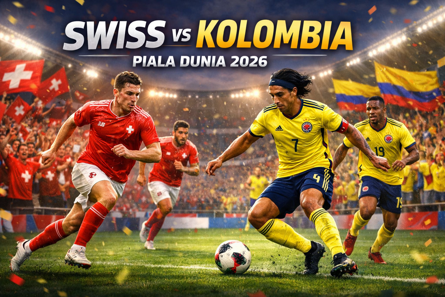 Streaming Swiss vs Kolombia Piala Dunia 2026 Dini Hari Ini Pukul 03.00 WIB – Jalalive Menyuguhkan Pertandingan Babak 16 Besar yang Siap Menguras Emosi
